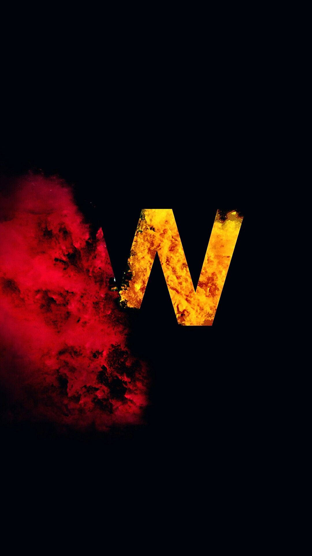 Letter N With Red Smoke