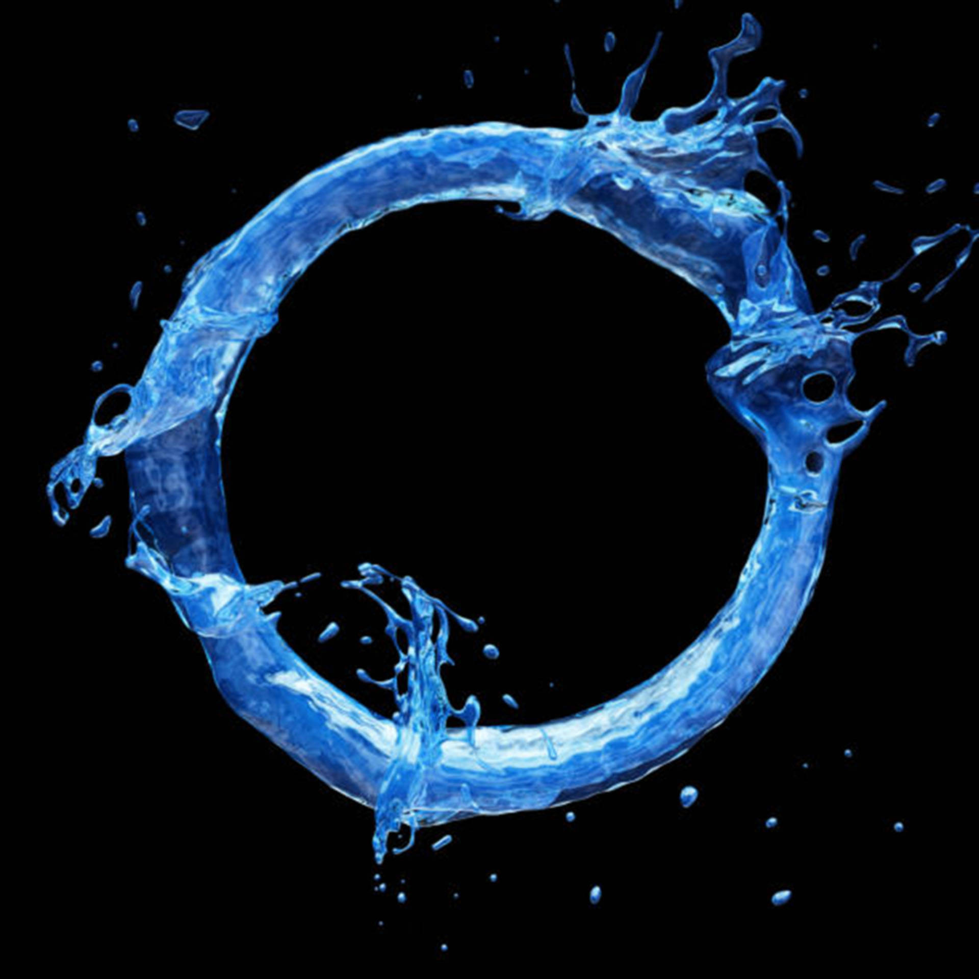 Letter O Water Concept