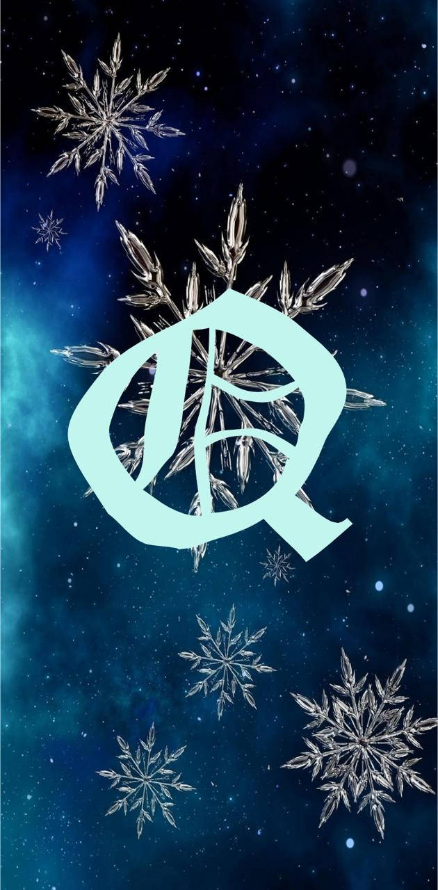 Letter Q With Snowflakes