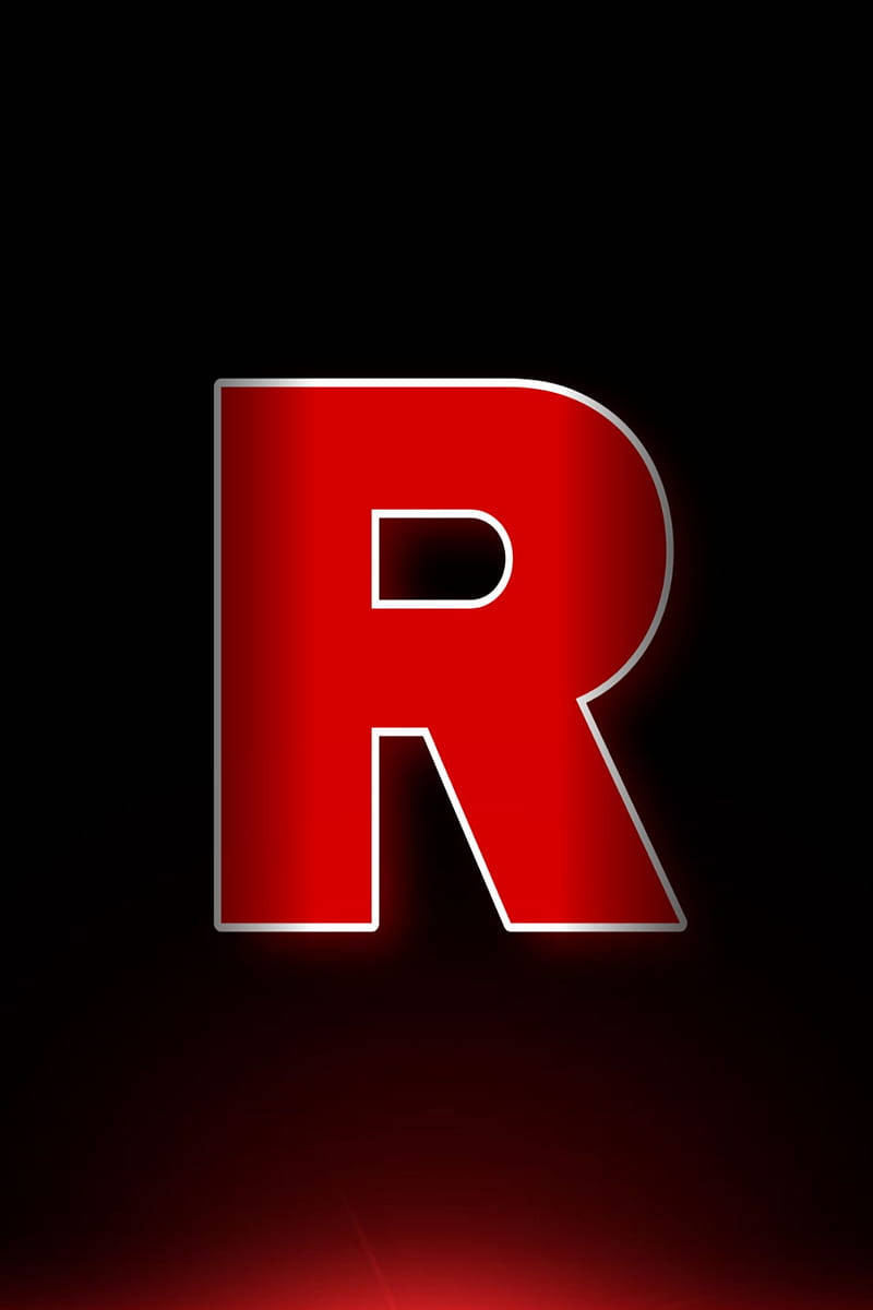 Letter R Black And Red Theme Wallpaper