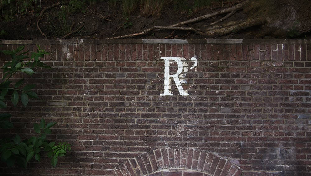Letter R On The Wall Wallpaper