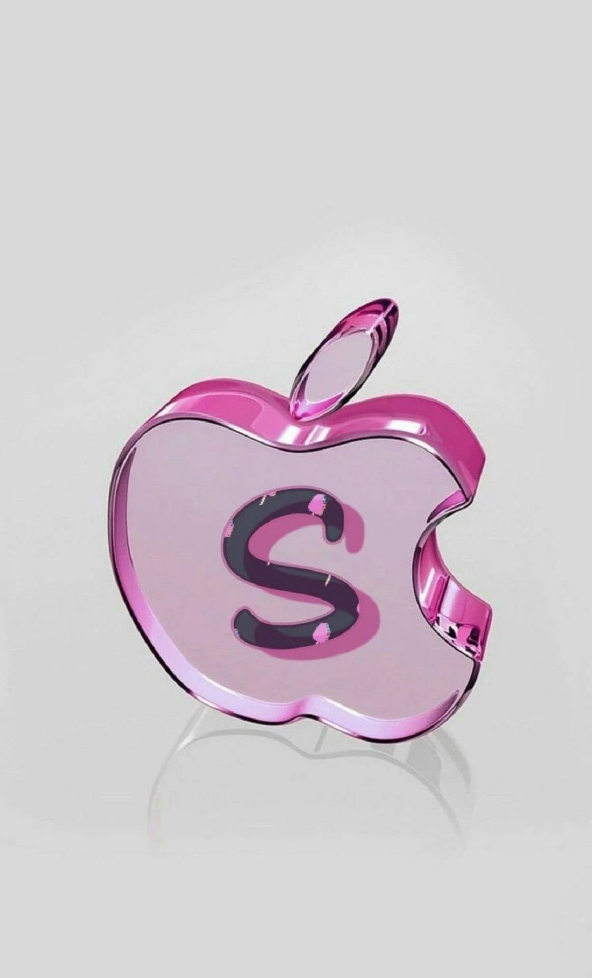 Letter S On Apple Logo Wallpaper