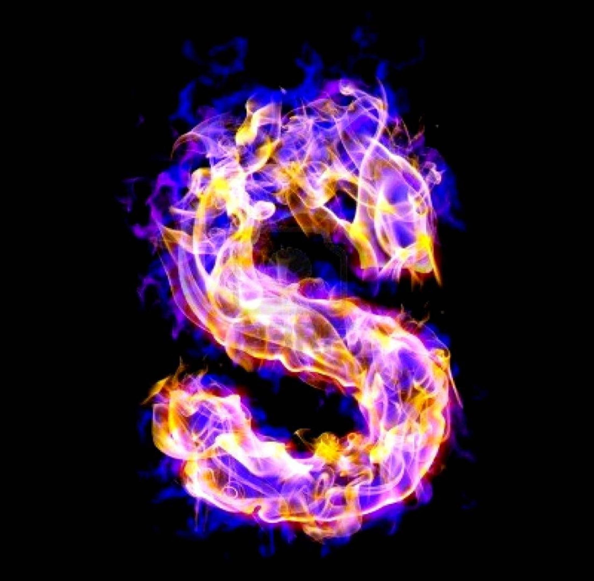 Letter S On Fire