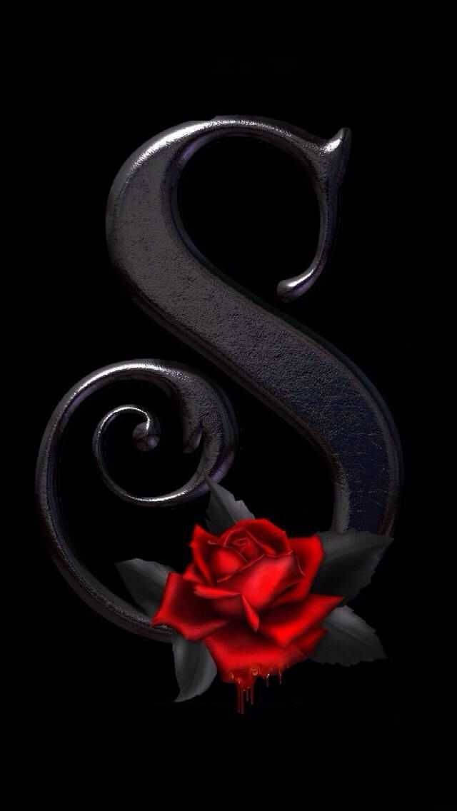 Letter S With Rose Name Wallpaper