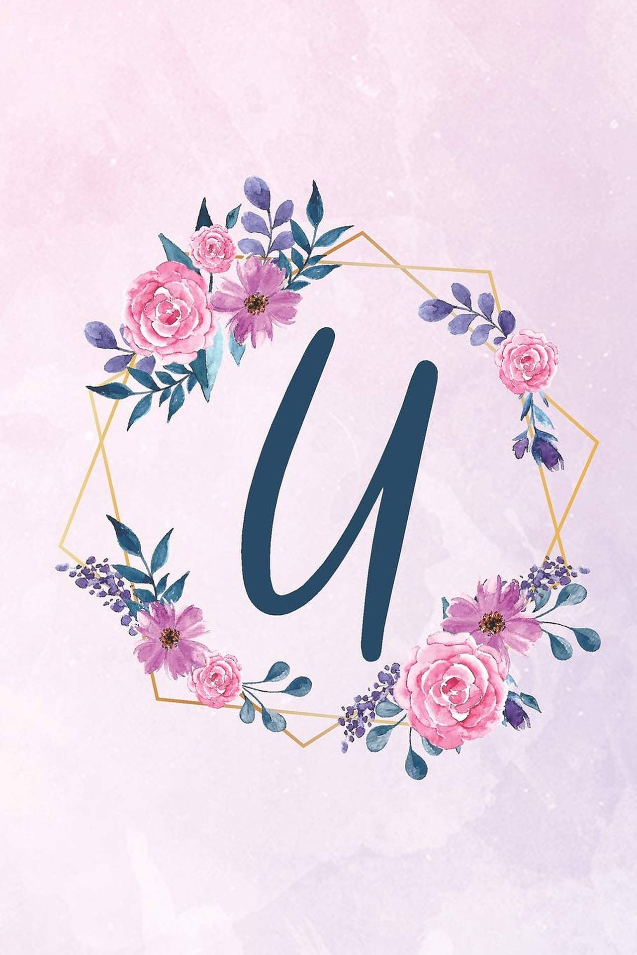 Letter U Initial Monogram