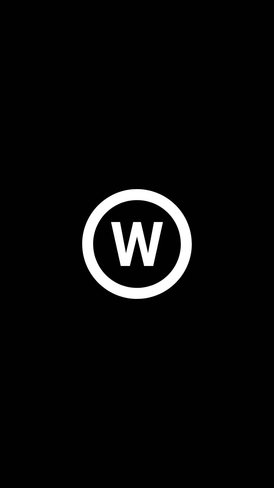 Letter W Inside A Circle