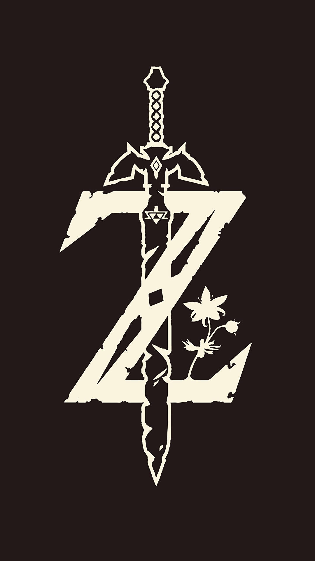 Letter Z With Sword And Flower Wallpaper