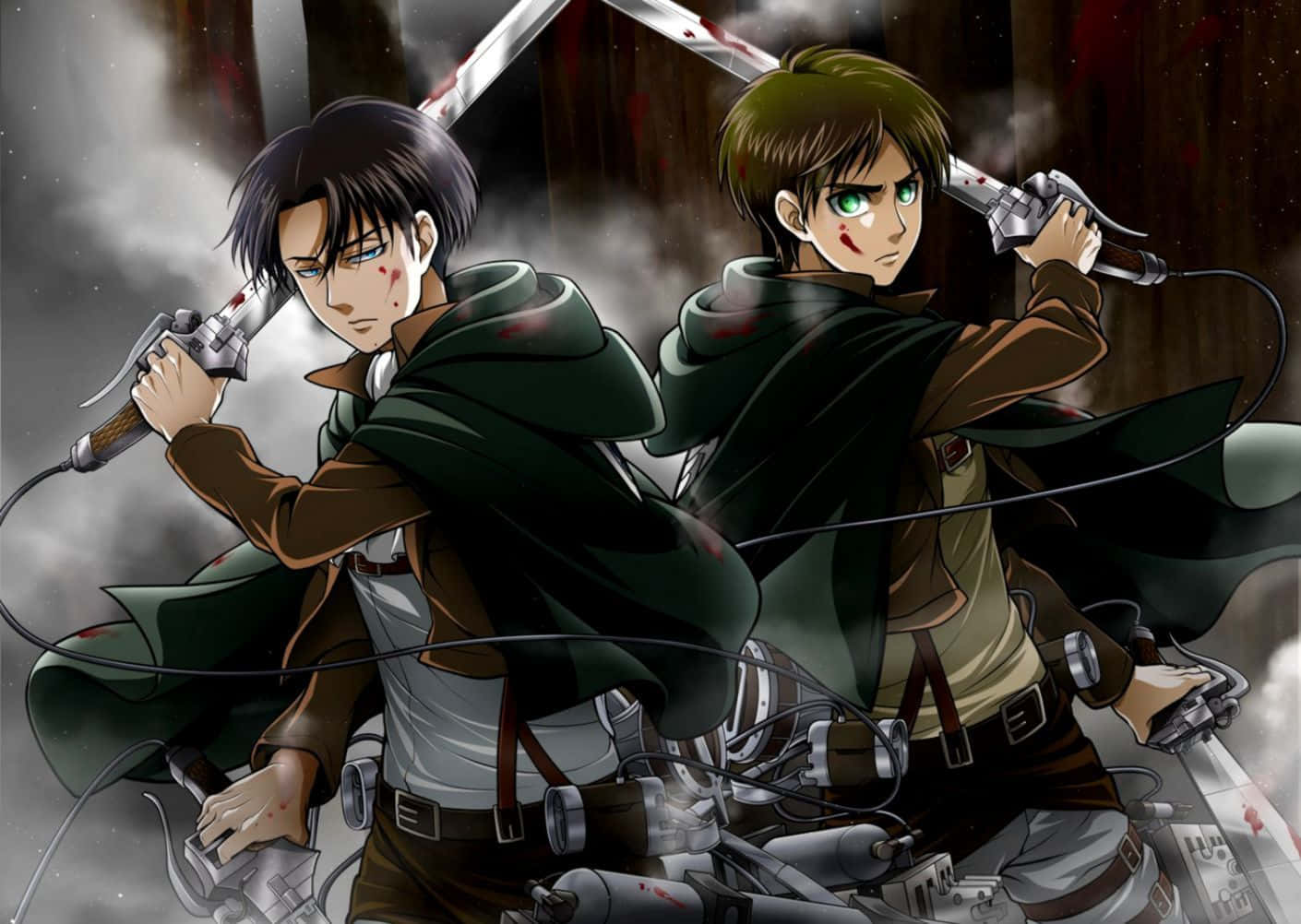 Levi Ackerman, leader of the Survey Corps from Attack on Titan Wallpaper