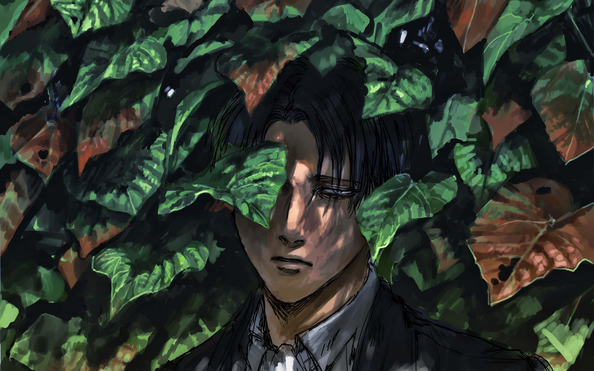 Imagende Levi Ackerman Como Fondo De Pantalla De Escritorio. Fondo de pantalla