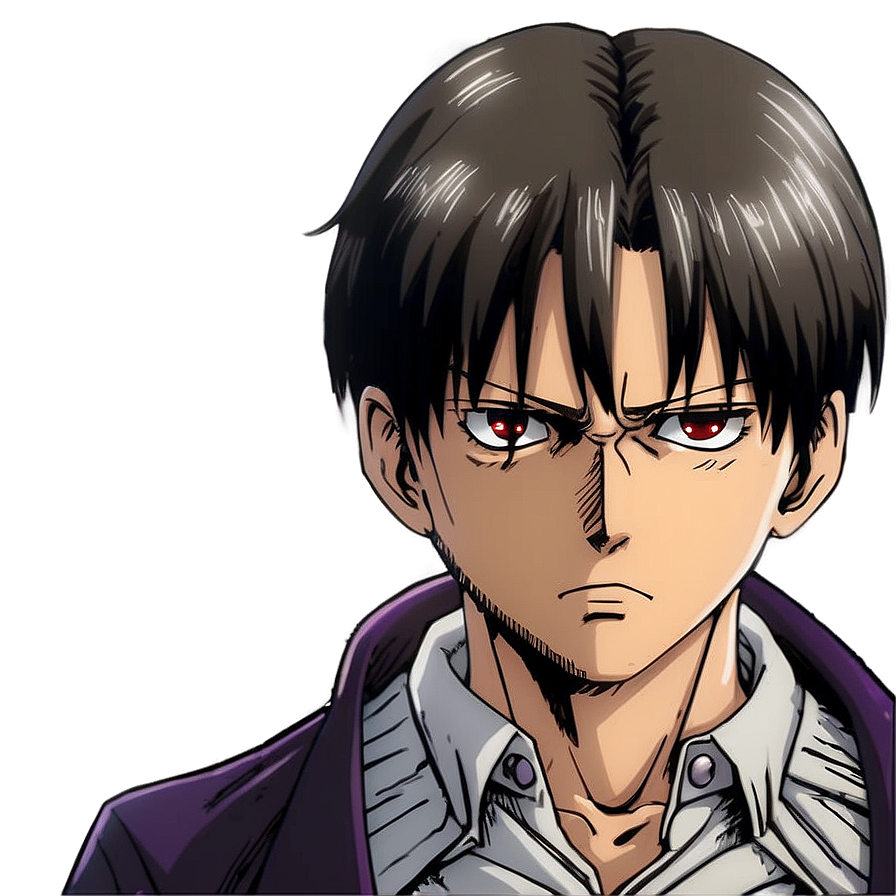 Download Levi Ackerman Glaring Png 91 | Wallpapers.com