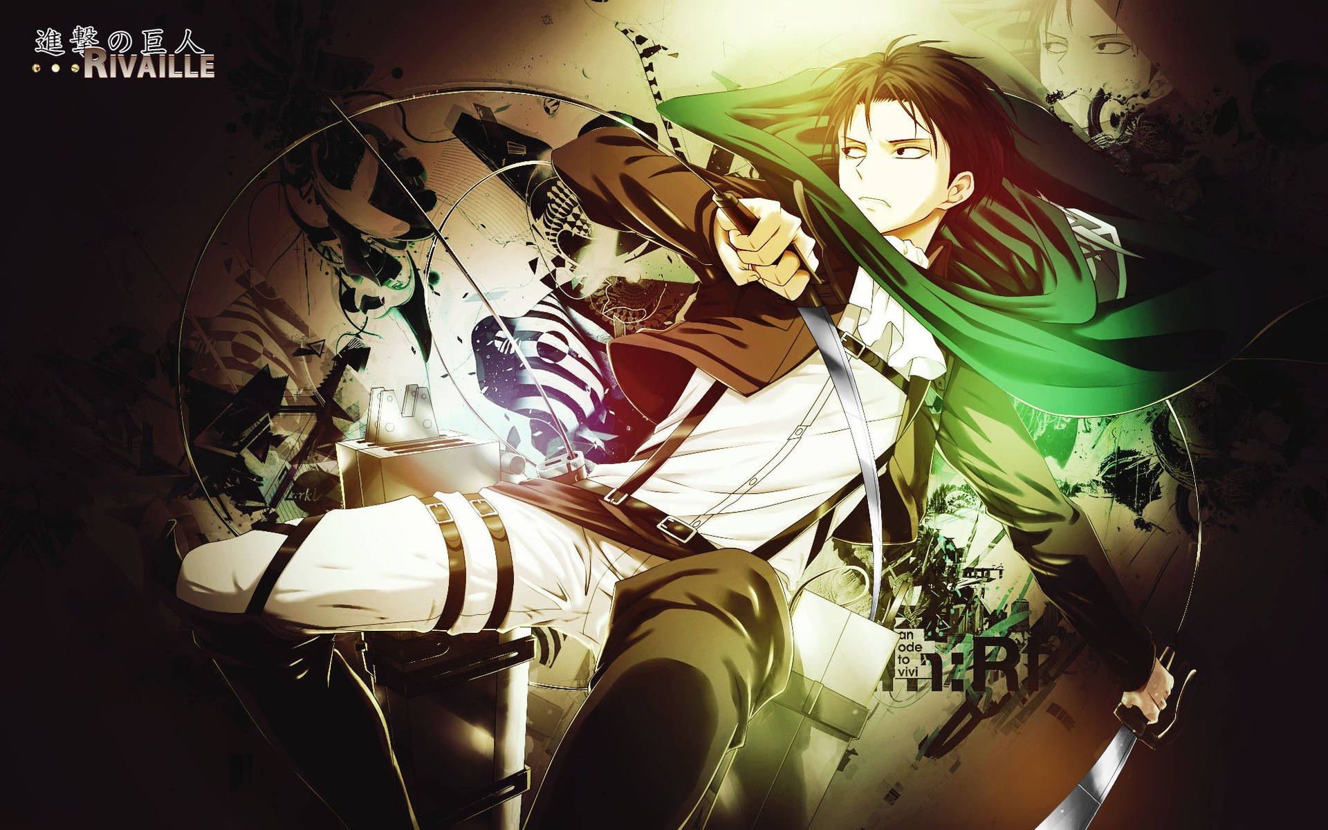 Conquer Fear with Levi Ackerman! Wallpaper