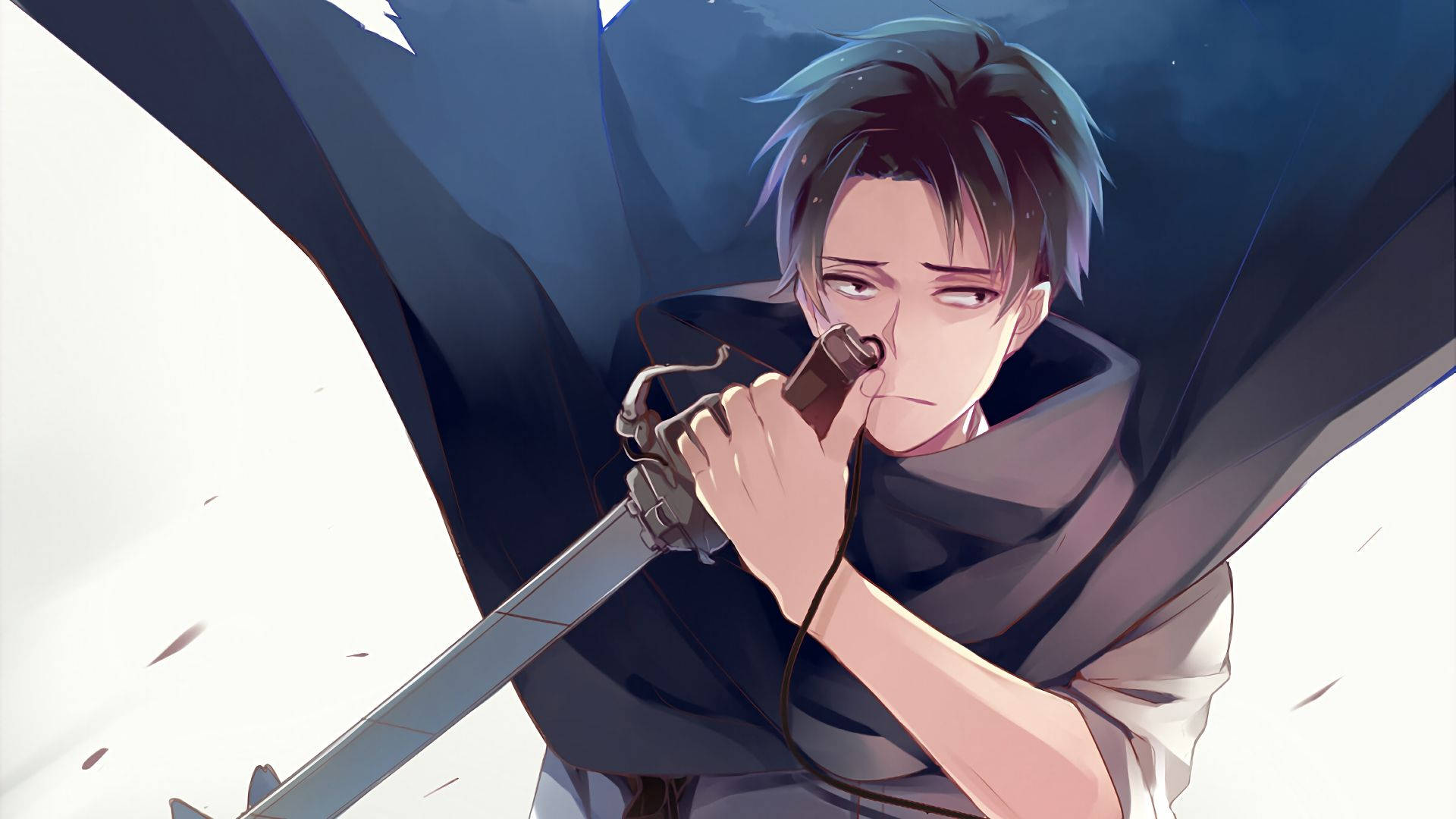 "Levi Ackerman: Unmatched in skill, unmatched in courage" Wallpaper