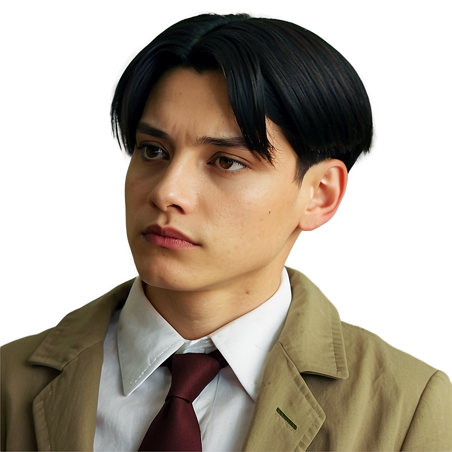 Download Levi Ackerman In Thought Png Gpo 