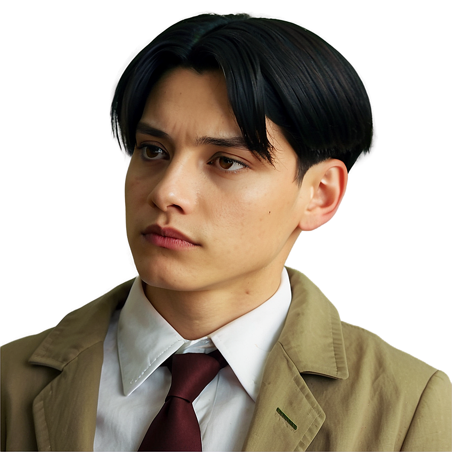 Levi Ackerman In Thought Png Gpo PNG