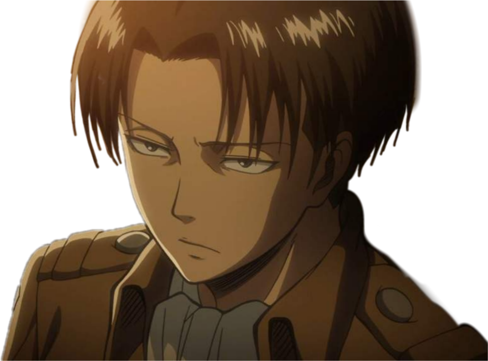 Levi Ackerman Intense Gaze PNG