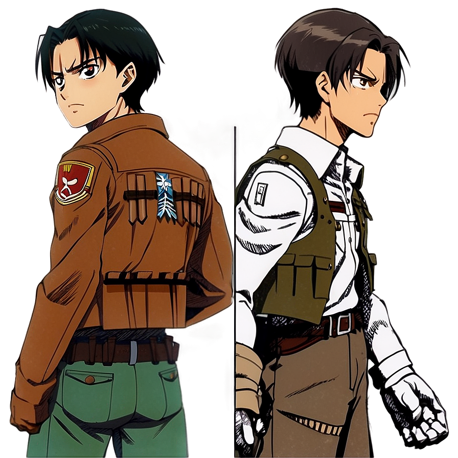 Download Levi And Eren Yeager Png Vix | Wallpapers.com