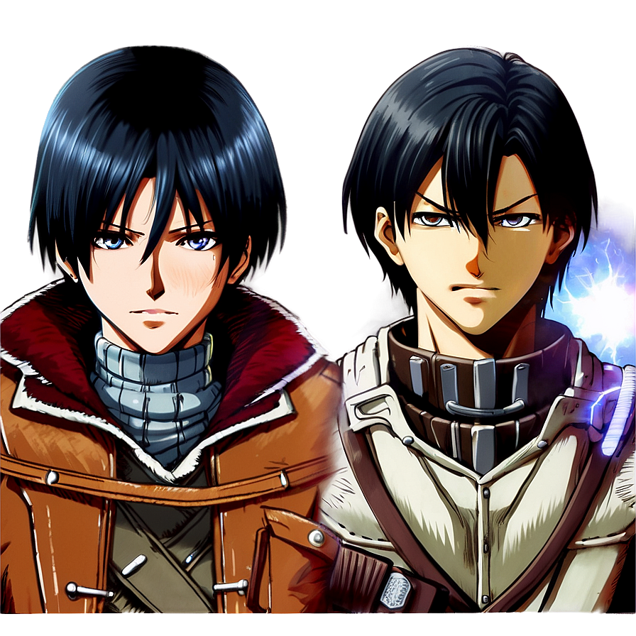 Levi And Mikasa Together Png Wbr29 PNG