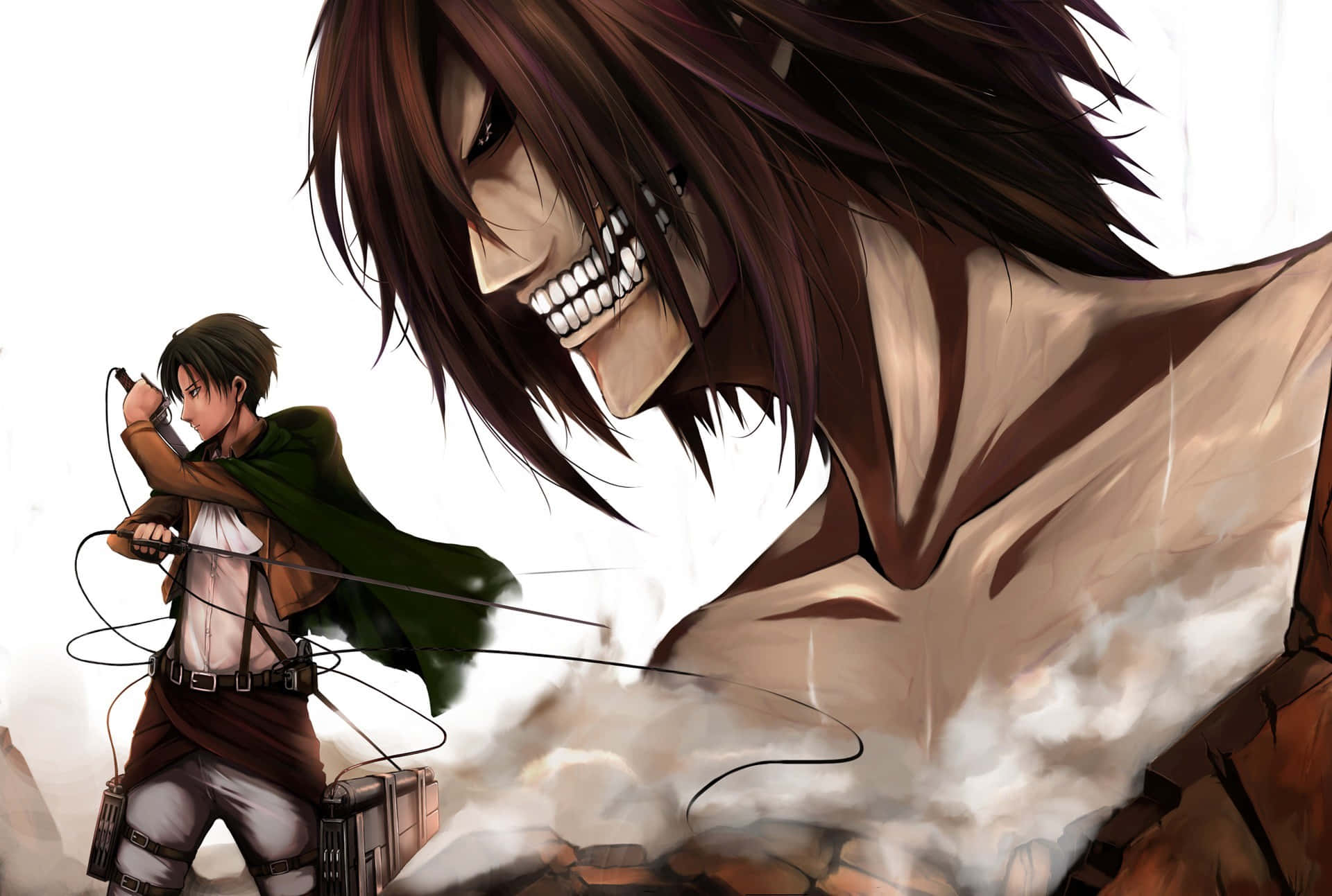 Levi And Titan Eren Yeager Wallpaper