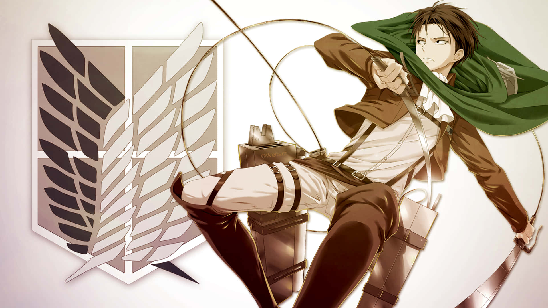 Attack On Titan Powers Up with Levi Wallpaper