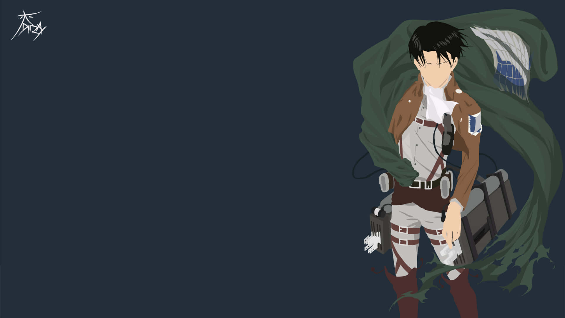 "Levi Ackerman, the hero of humanity in Attack on Titan" Wallpaper