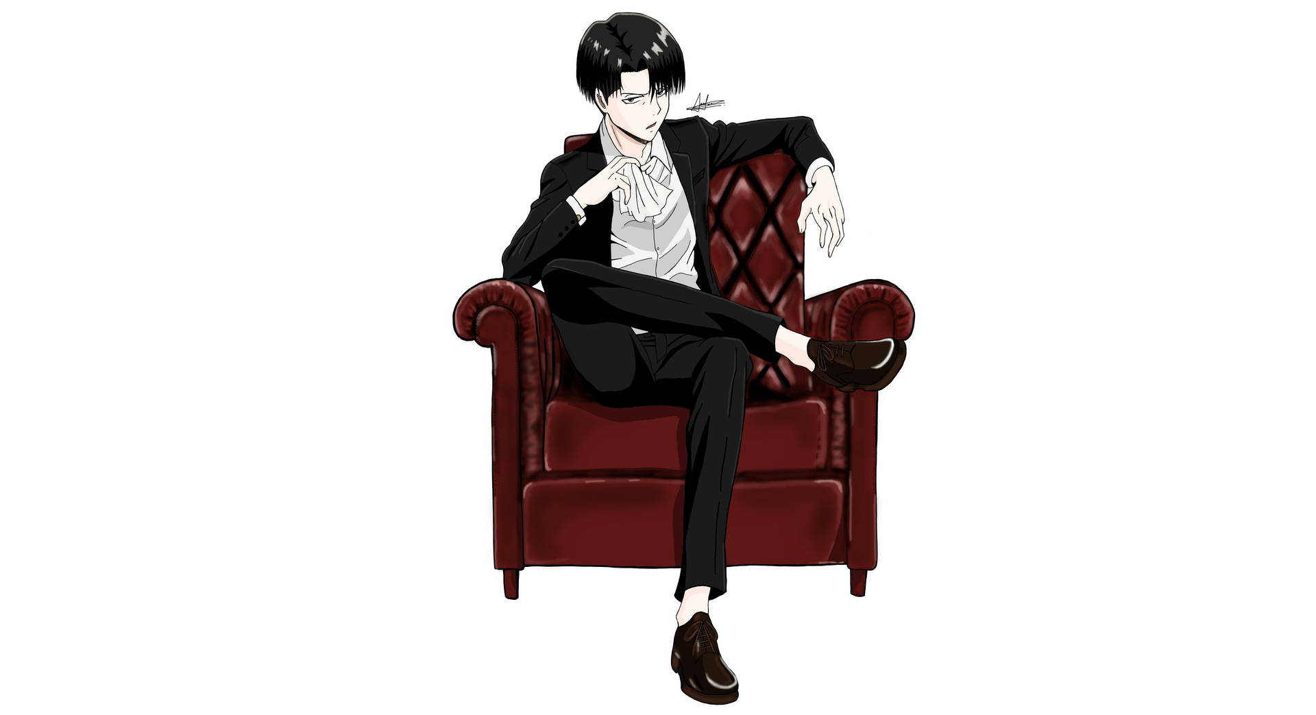 Levi On A Chair 4K Wallpaper