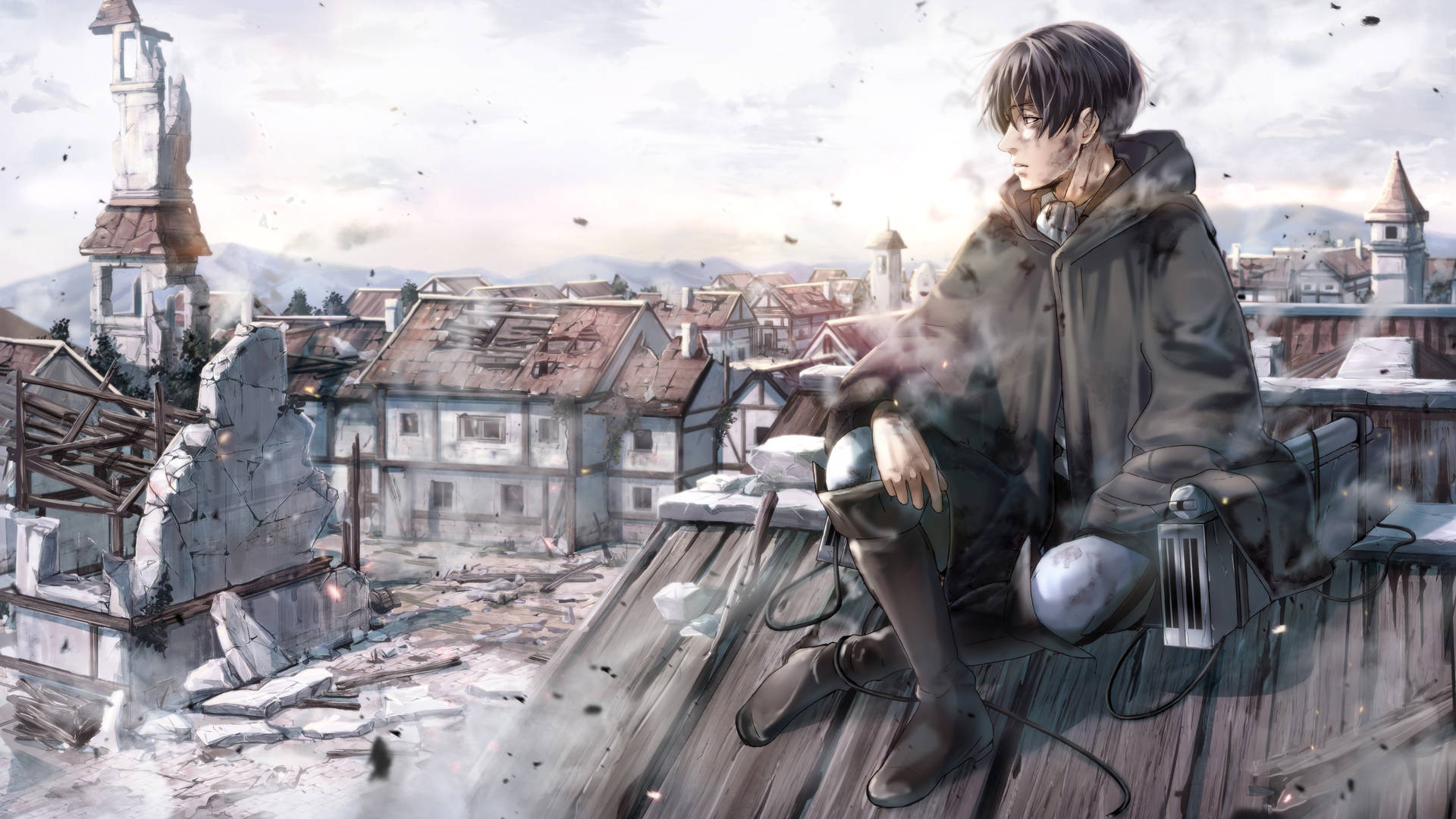 Levi Over The Roof 4K Wallpaper