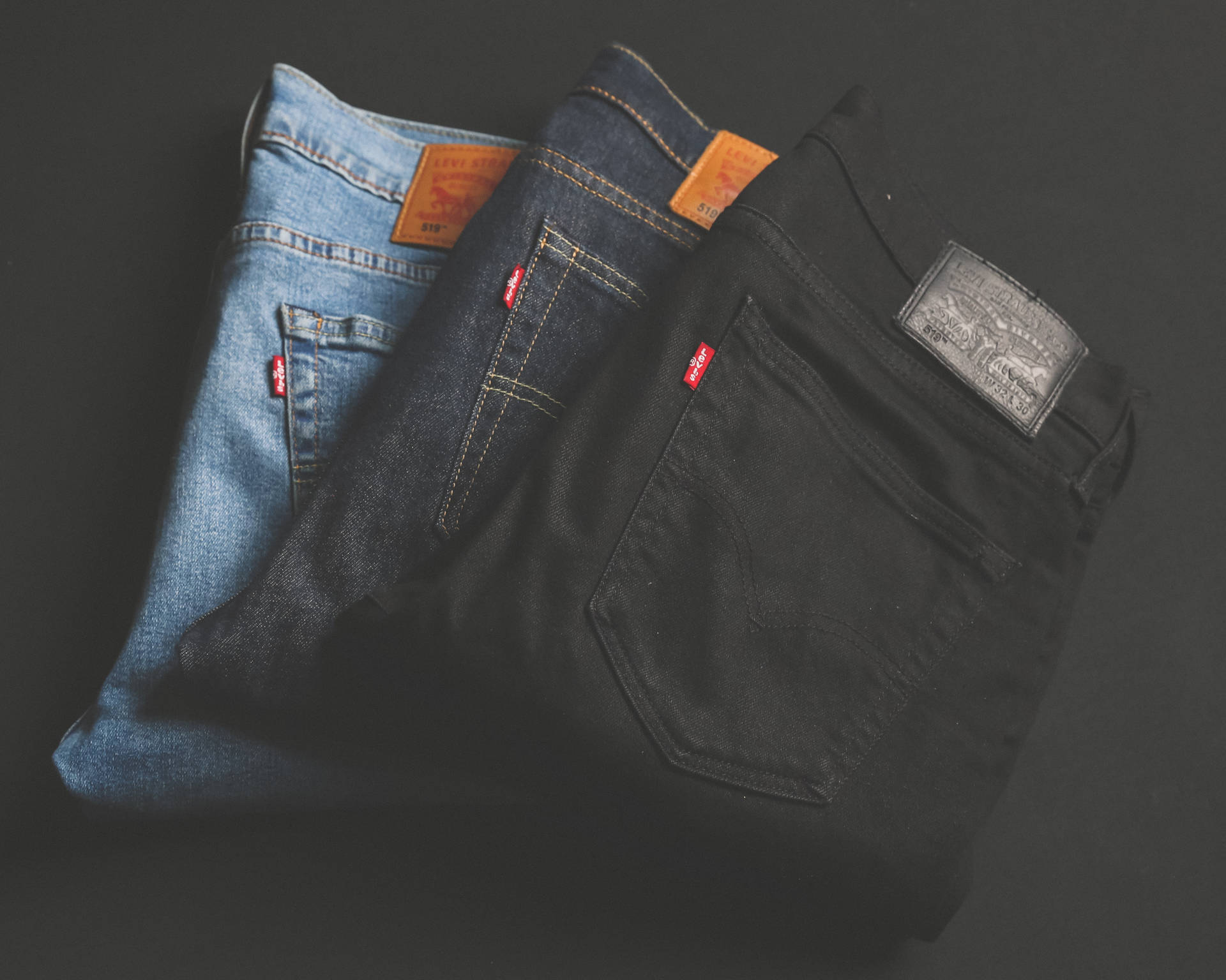 Levi's Denim Jeans Fashion Label Background