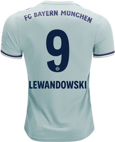 Lewandowski Bayern Munich Jersey Number9 PNG