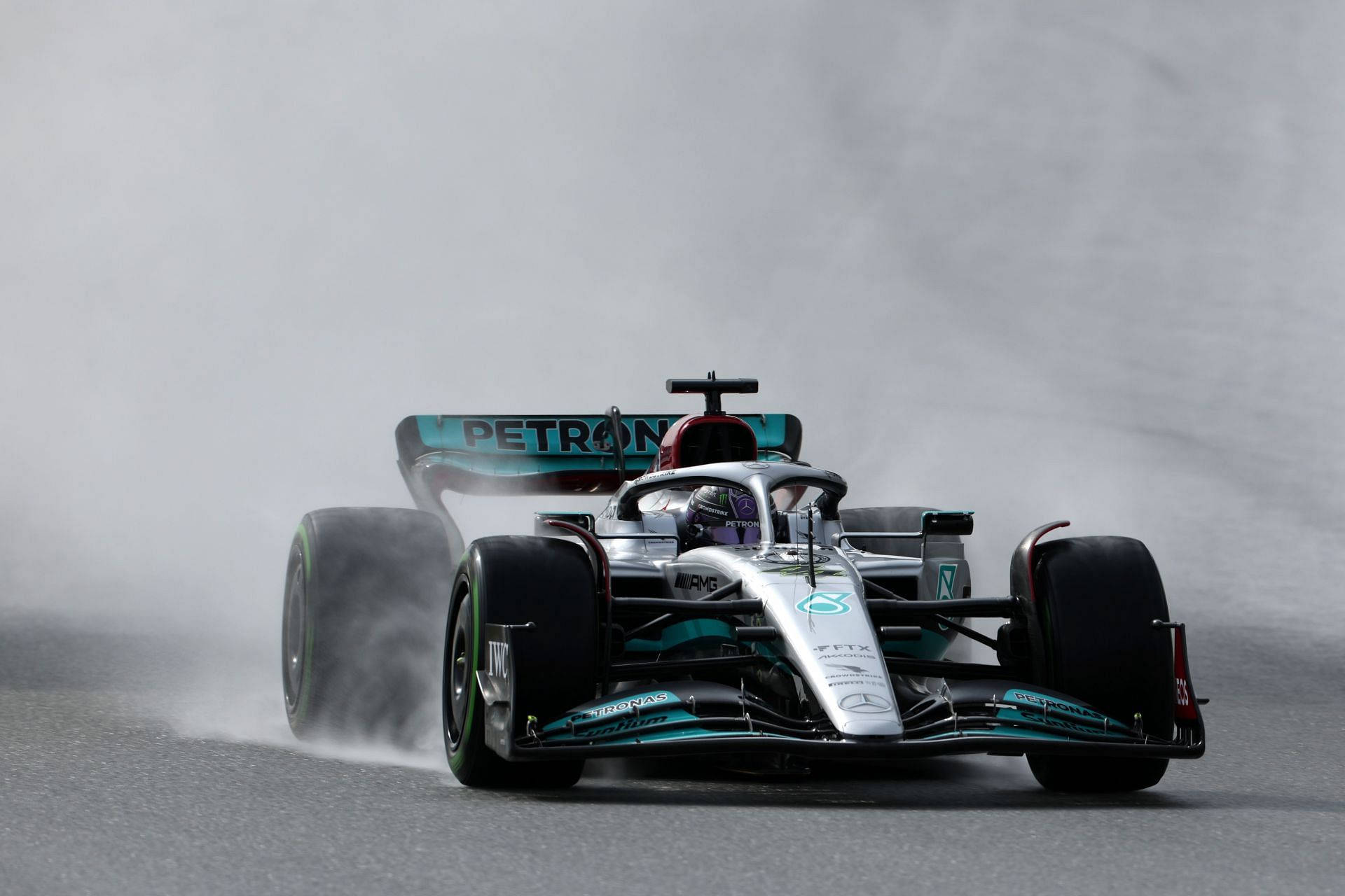 Lewis Hamilton Car Rain Wallpaper