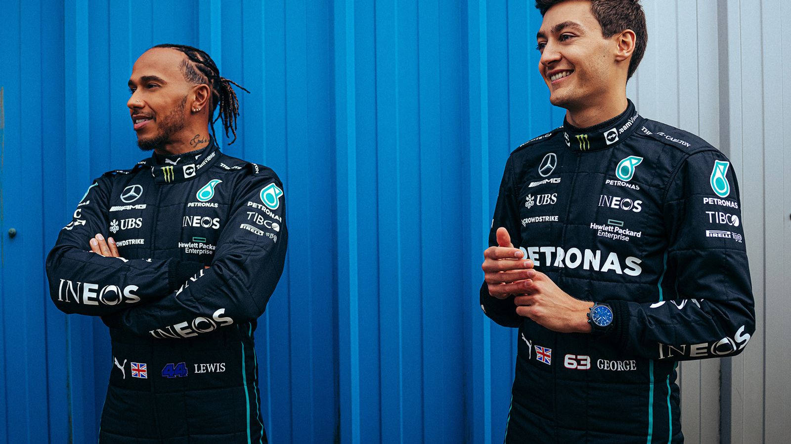 Lewis Hamilton George Russell Wallpaper