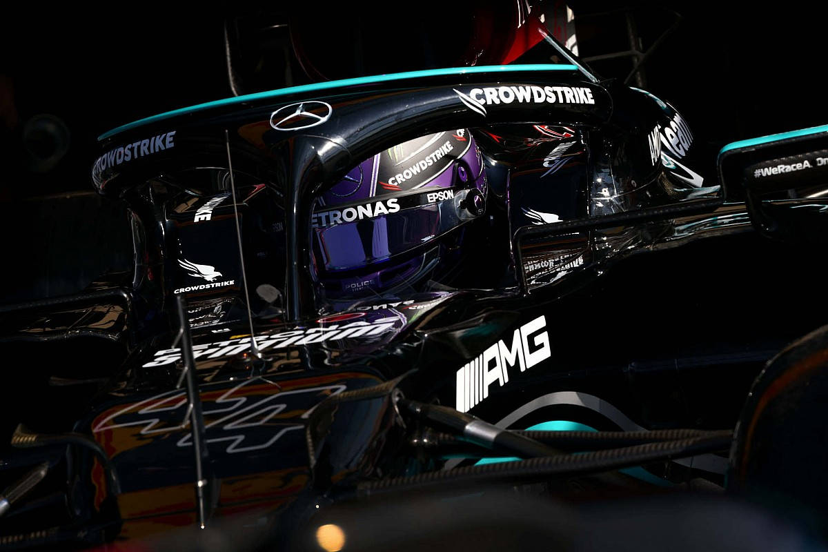 Lewis Hamilton Inside Black Mercedes Wallpaper