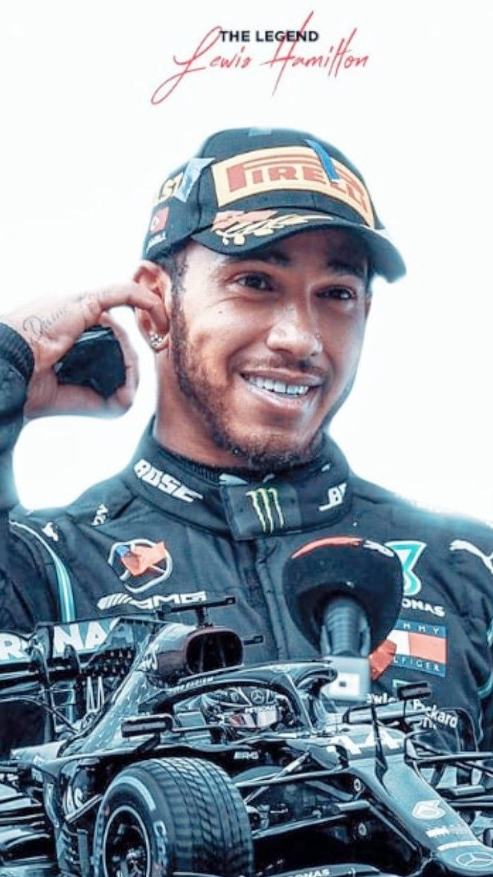 Lewis Hamilton - A drive through victory lane Wallpaper
