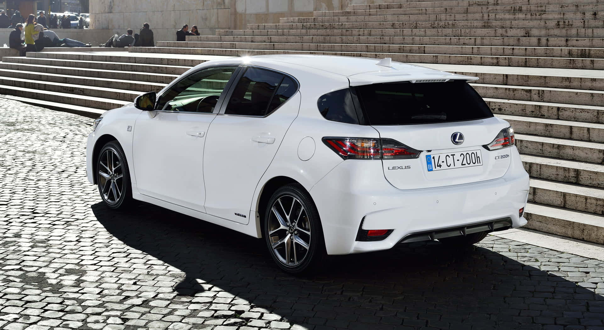 Sleek and Stylish Lexus CT 200h on the Road Wallpaper