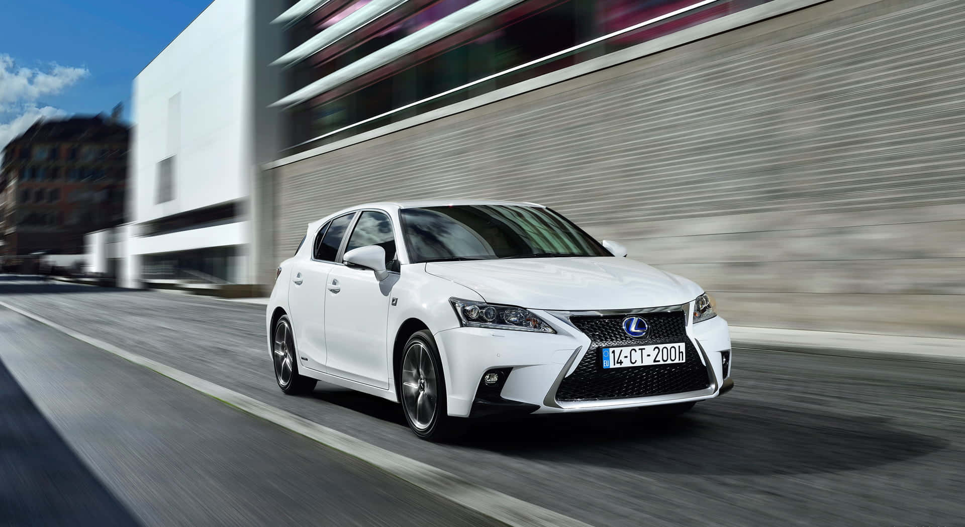 Stunning Lexus CT 200h in Action Wallpaper