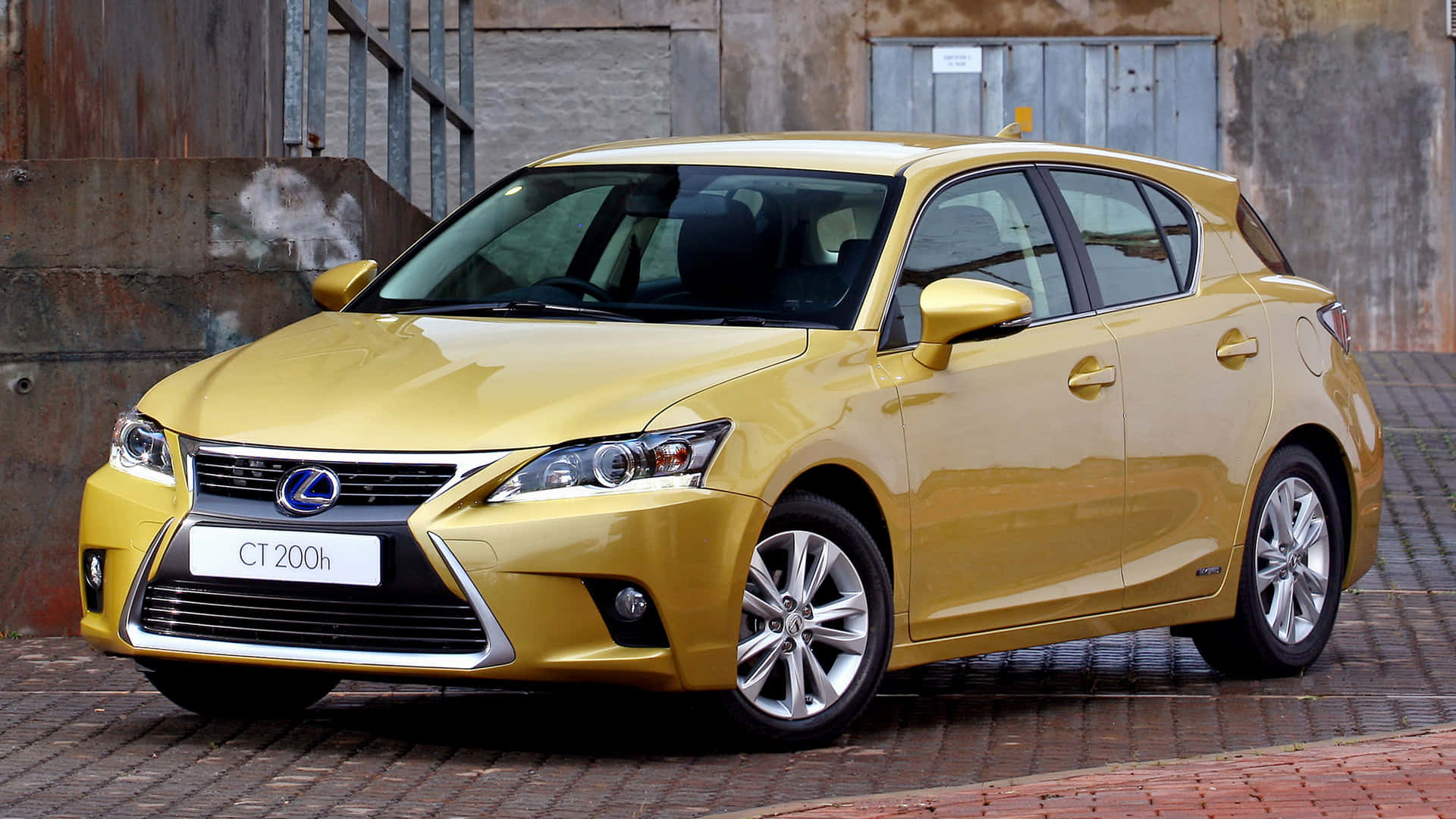 Stunning White Lexus CT 200h Parked in the City Wallpaper