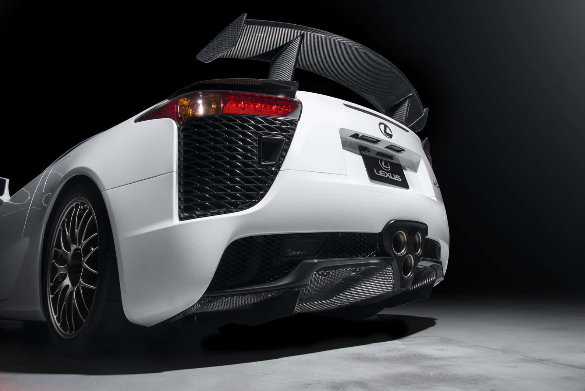 Stunning Lexus LFA Supercar on the open road Wallpaper