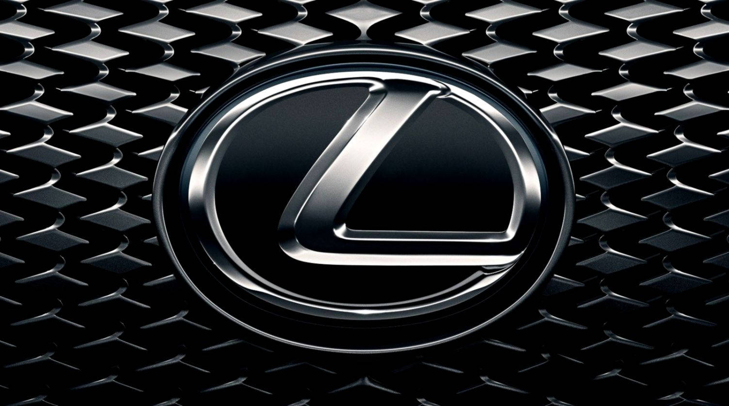 Lexus Logo On Metal Mesh Wallpaper