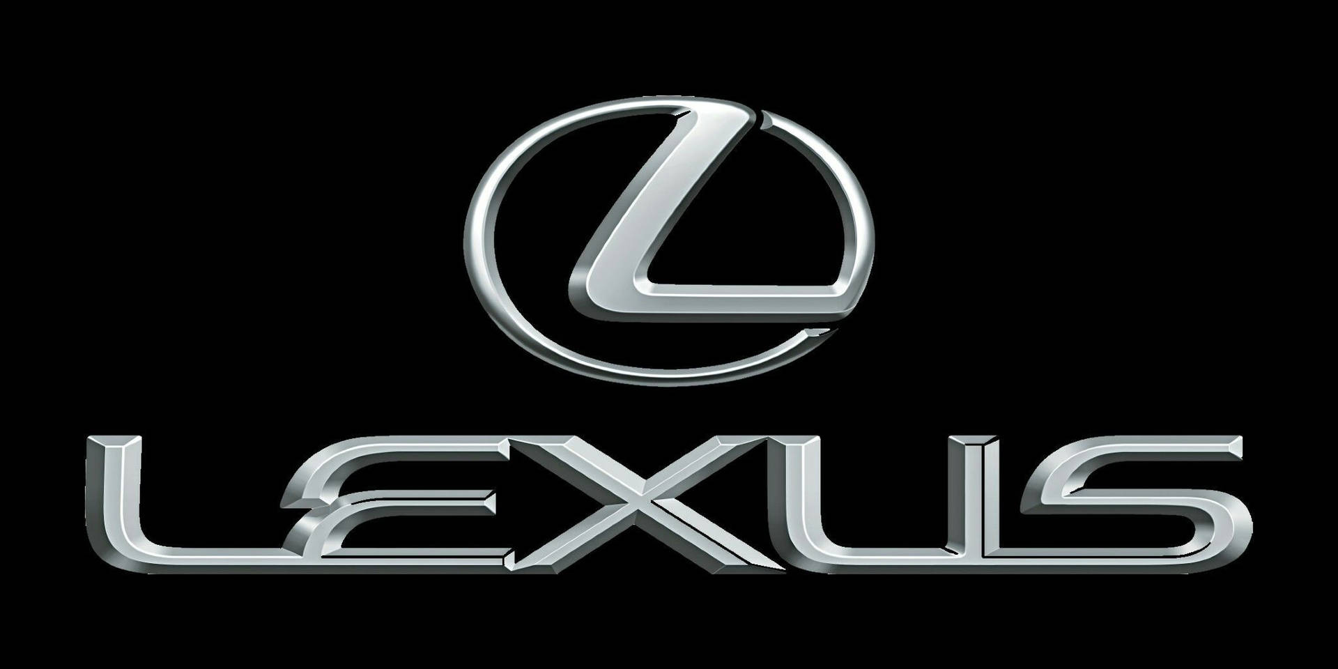 Lexus Logo Painted Silver Wallpaper