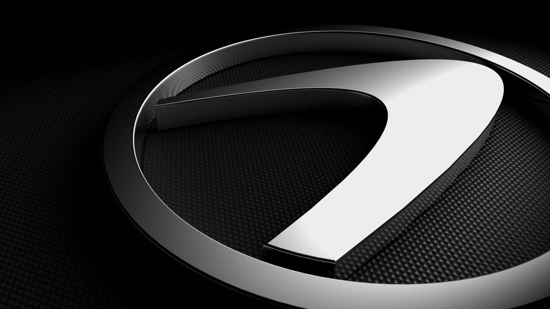 Lexus Logo With Black Carbon Pattern Wallpaper