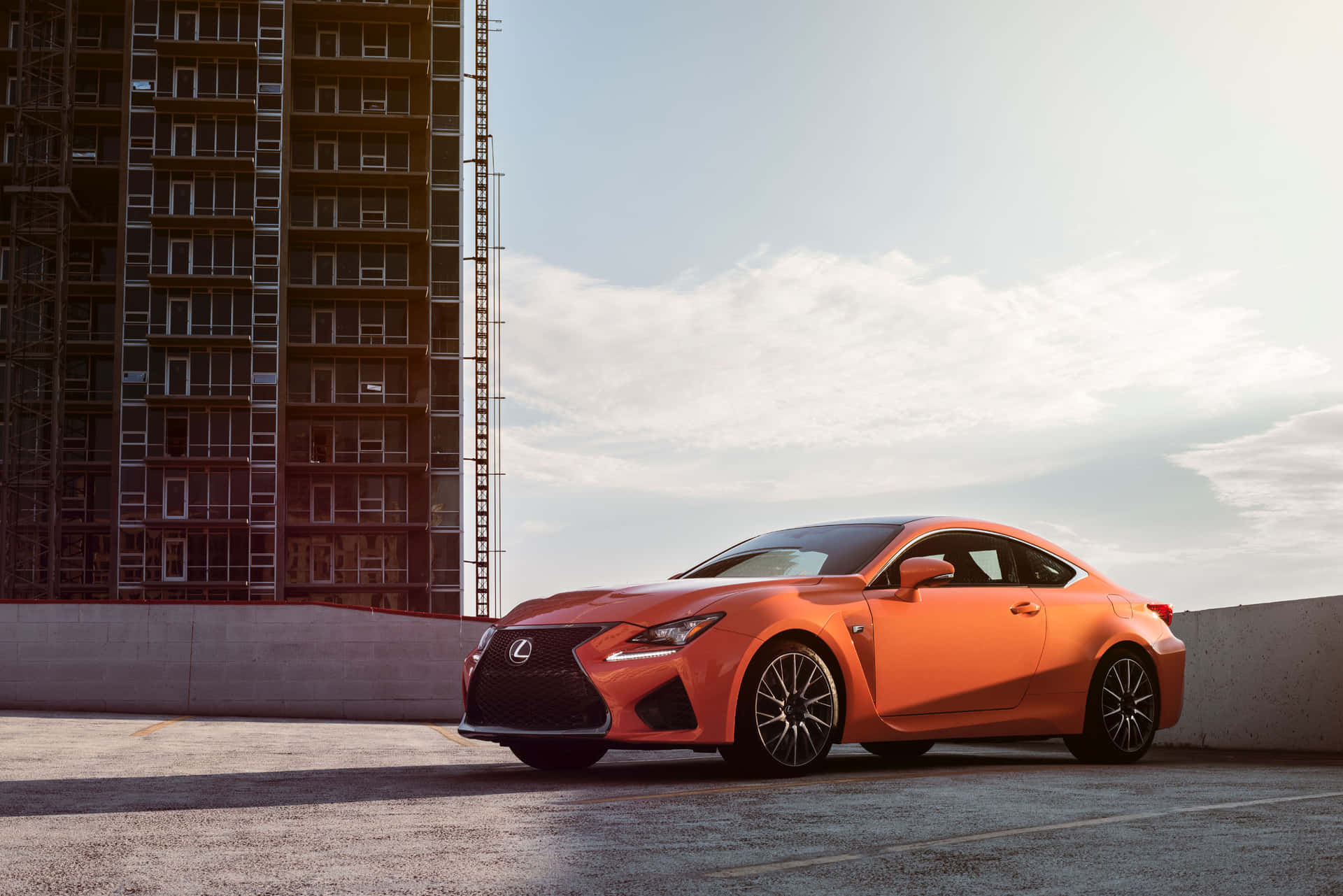 Lexus RC F Sport Coupe on the Road Wallpaper
