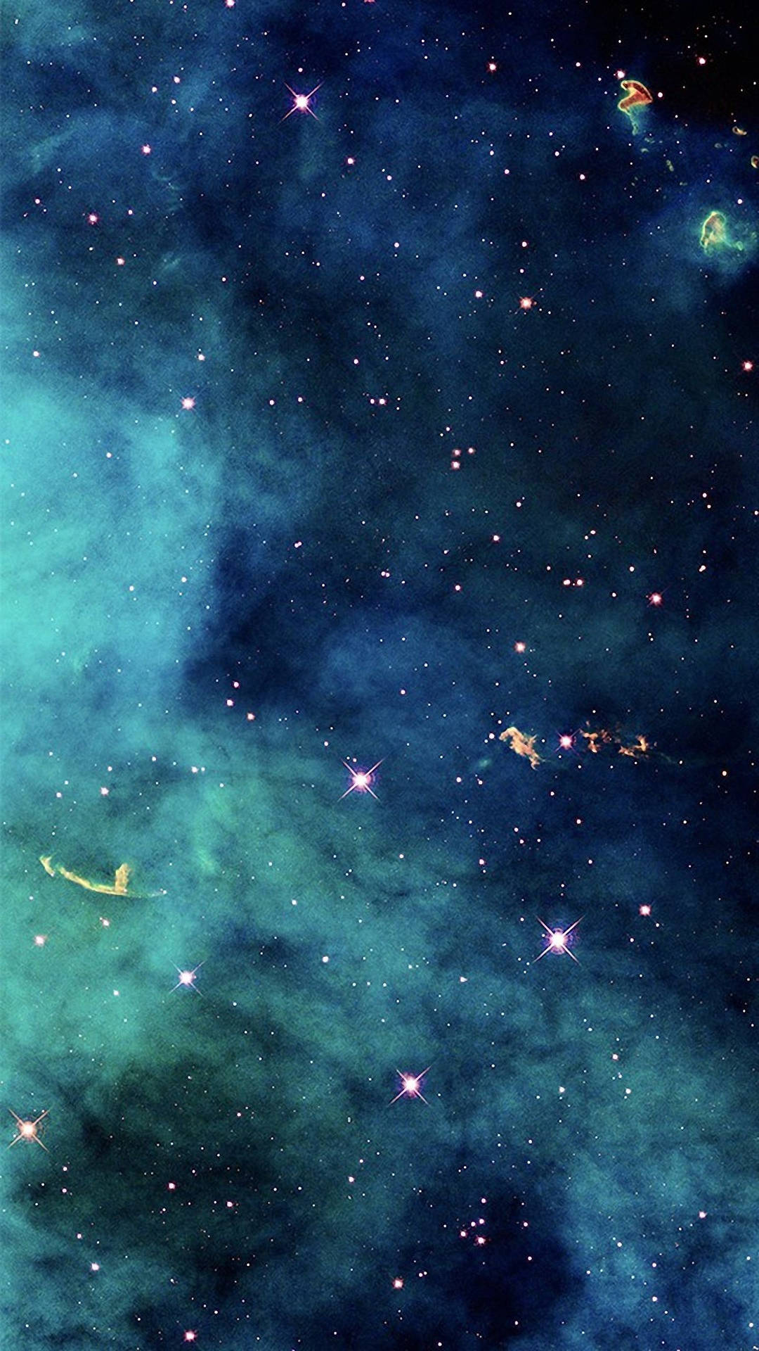 Telefonelg - Galáxia Azul Estrelada. Papel de Parede