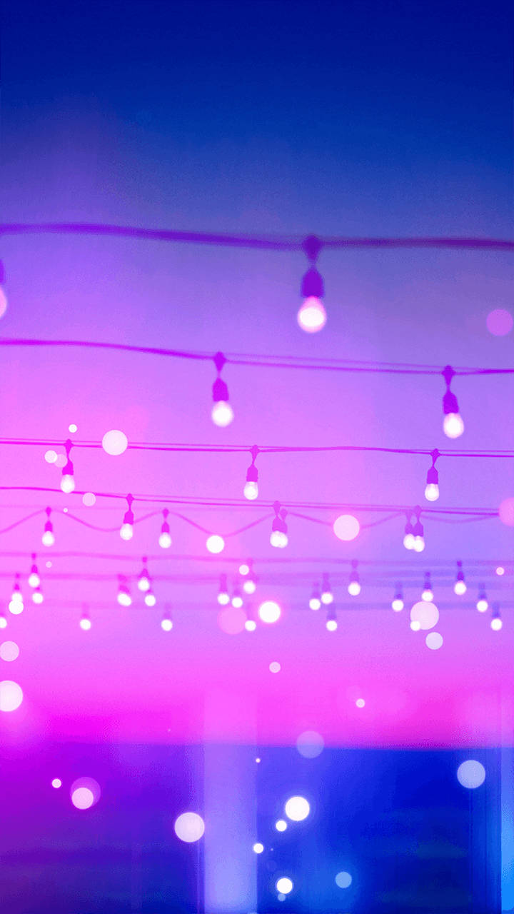 Lg Phone Purple Lights Wallpaper