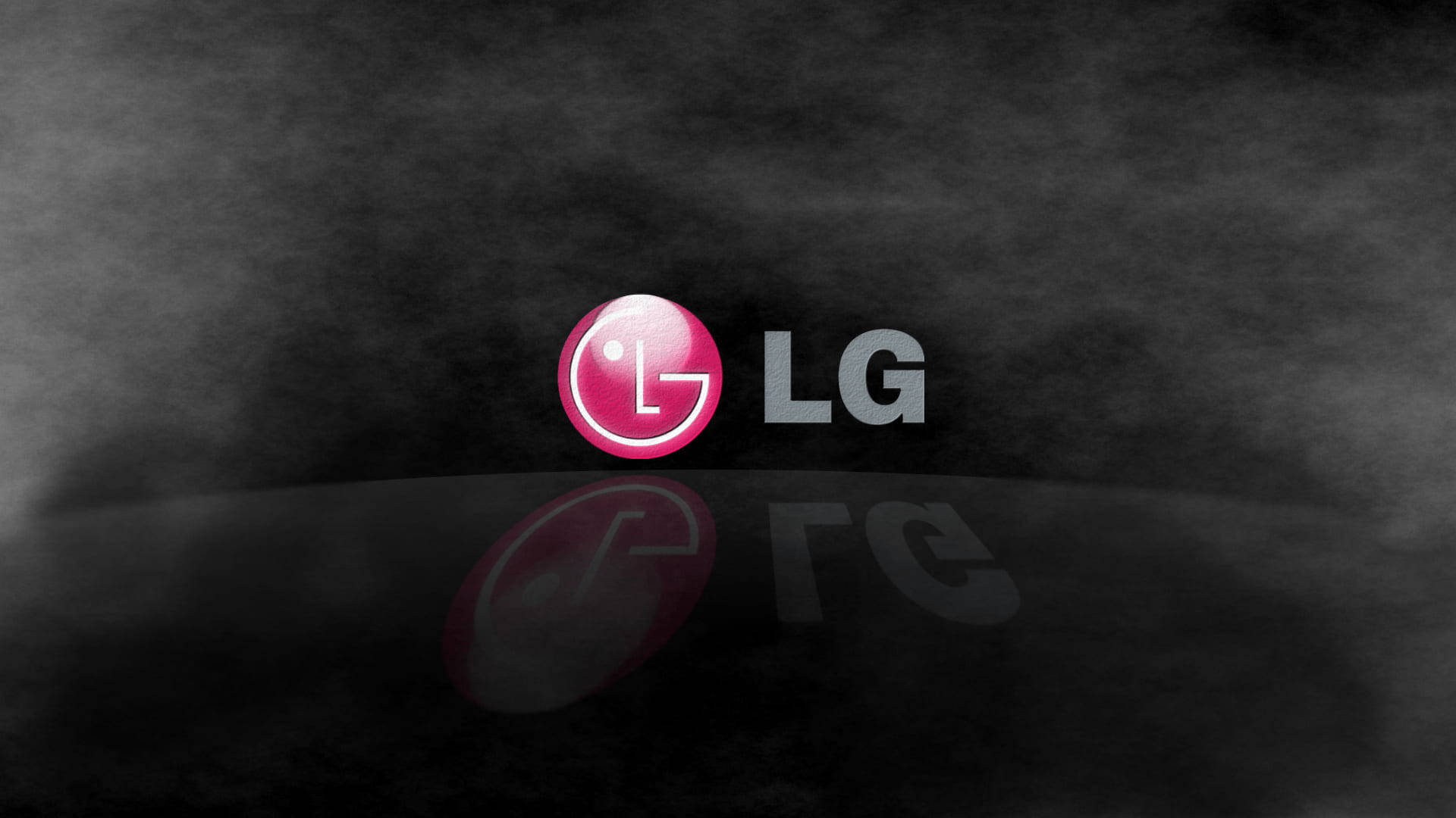 LG TV Logo Surrounded With Smoke Wallpaper
