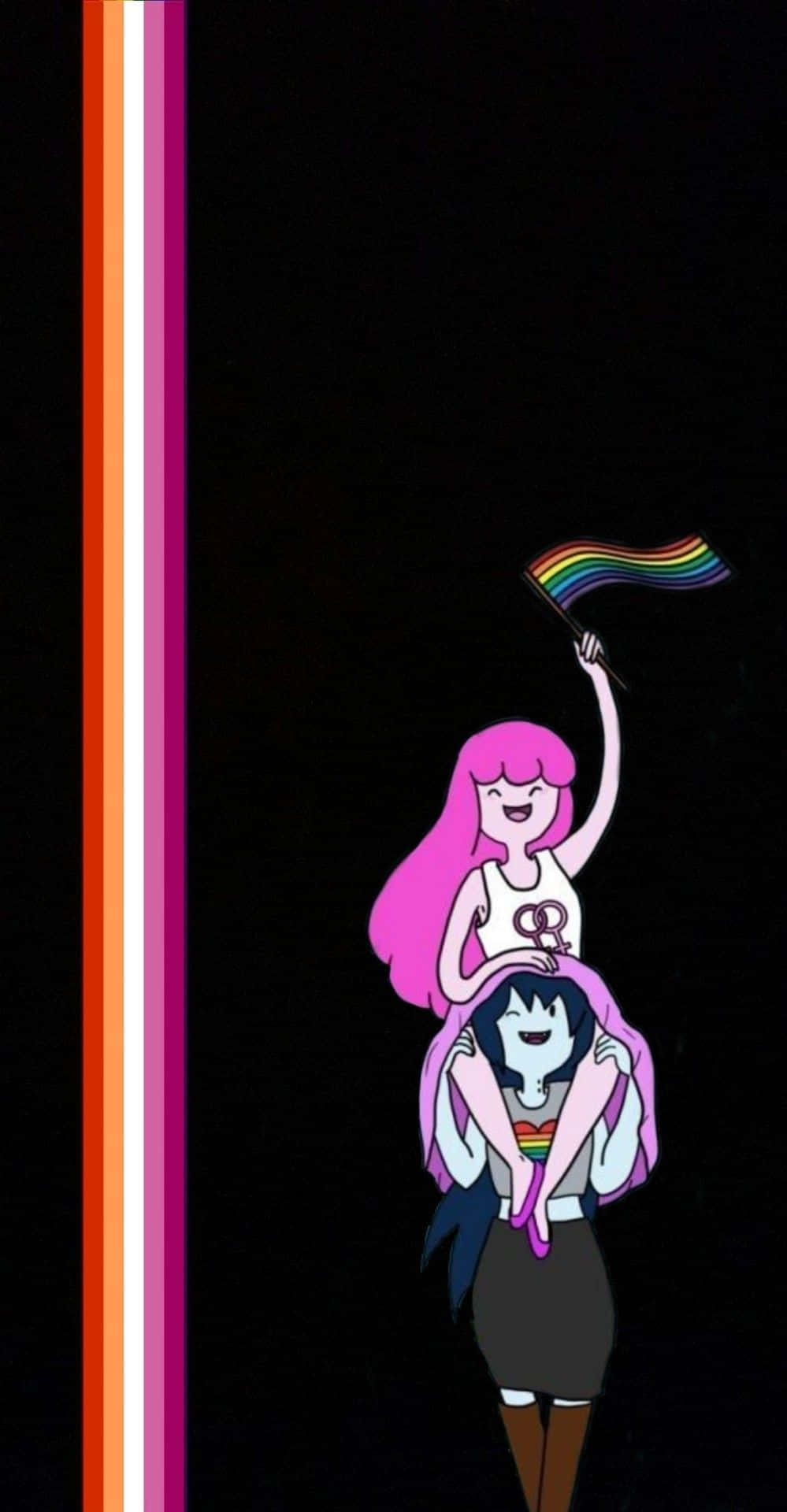 Bandeirado Anime Lgbt Papel de Parede