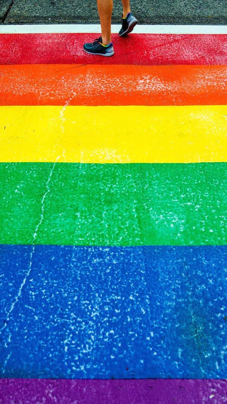 Vis din stolthed med et regnbue af LLGBT flag! Wallpaper