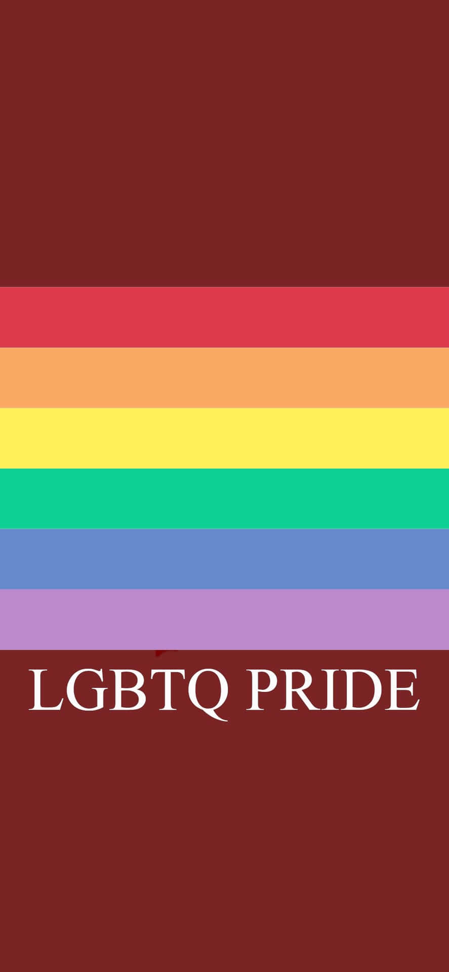 Celebrael Orgullo Lgbtq Con El Iphone De Temática Arcoíris. Fondo de pantalla