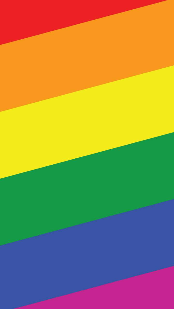LGBT iPhone lodret regnbue baggrundsbillede Wallpaper