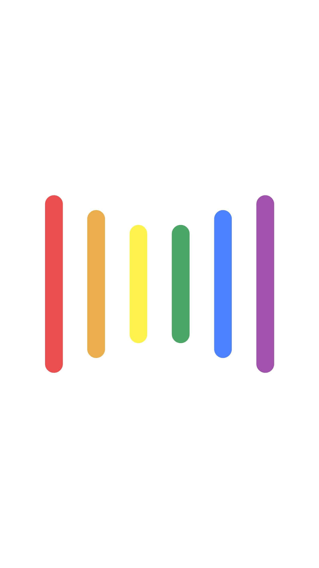 Minimalist Rainbow Lines LGBT iPhone Wallpaper