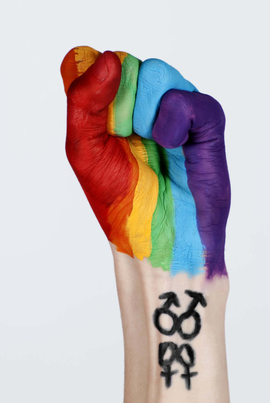 Celebrate your Pride and show your colors with this stunning LGBT iPhone wallpaper Wallpaper