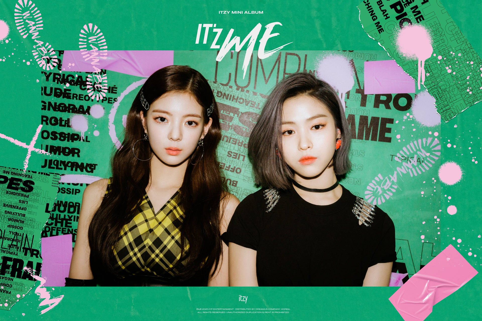 Lia And Ryujin It'z Me Cover Background